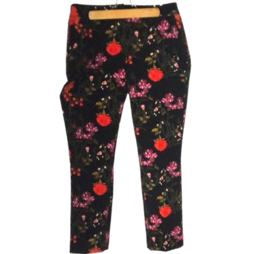 Cynthia Rowley Floral Print Ankle Slacks - Size 4